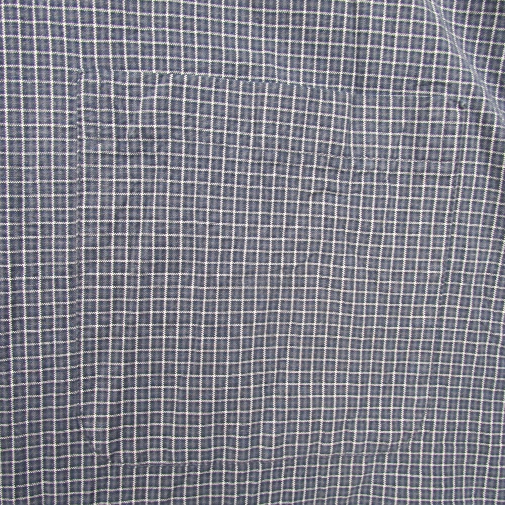 Arizona Jean Company Shirt Mens Large Blue Check Long Sleeve Button Front Casual - Picture 4 of 8